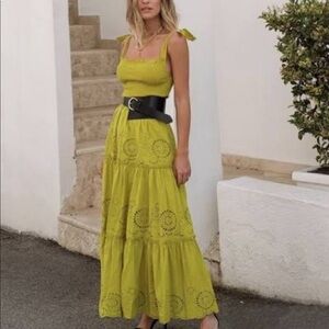 Zara Lime Green Maxi Dress